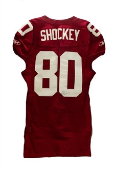 Jeremy Shockey Game Worn Alternate New York Giants Jersey From 11/28/04 Game vs Eagles